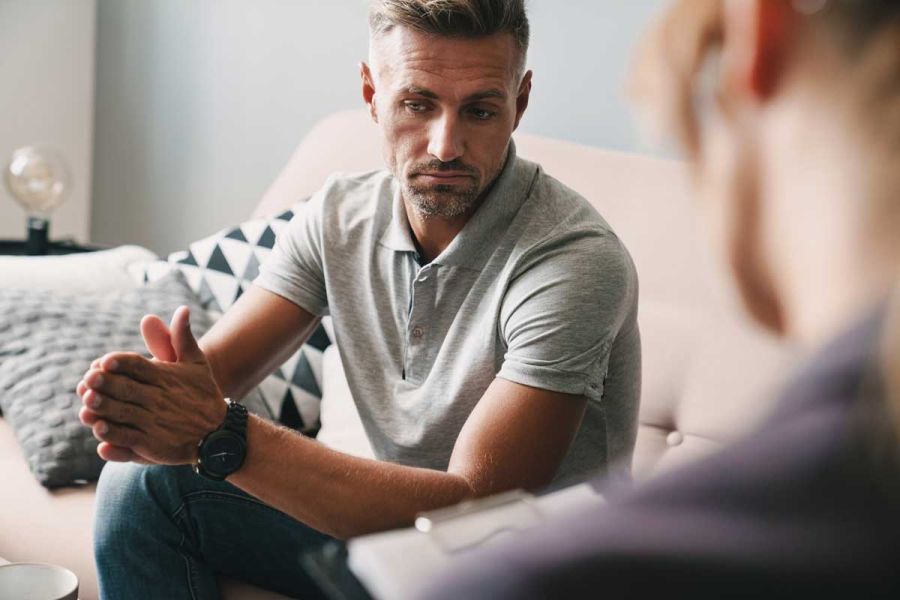 Counsellor in therapy session in Southbourne