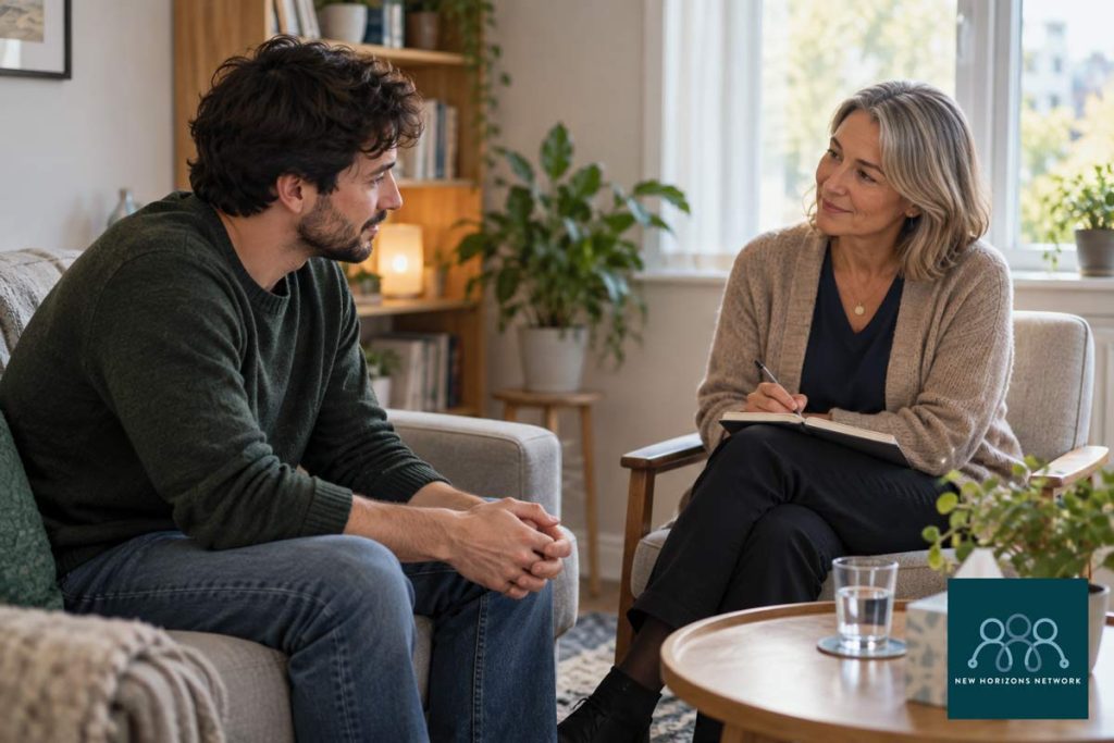 Counselling support for someone experiencing grief and bereavement after suicide.