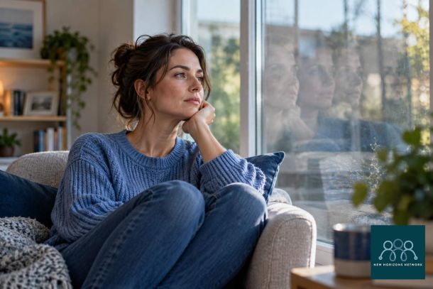 Adult experiencing intrusive thoughts associated with obsessive compulsive disorder.